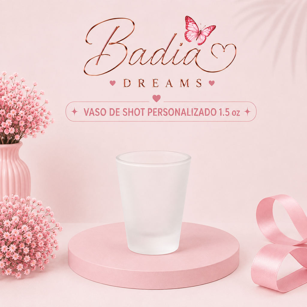 ✨Mini Vaso de Shot de Cristal 1.5 oz✨